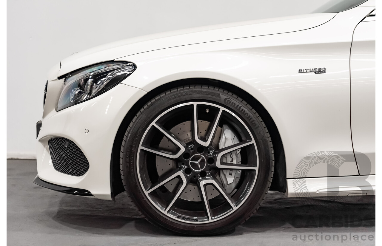 12/2016 Mercedes Benz C43 AMG 4Matic (AWD) 2d Convertible Polar White Twin Turbo V6 3.0L