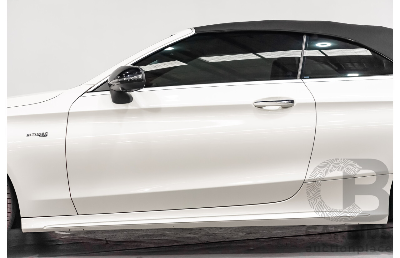 12/2016 Mercedes Benz C43 AMG 4Matic (AWD) 2d Convertible Polar White Twin Turbo V6 3.0L