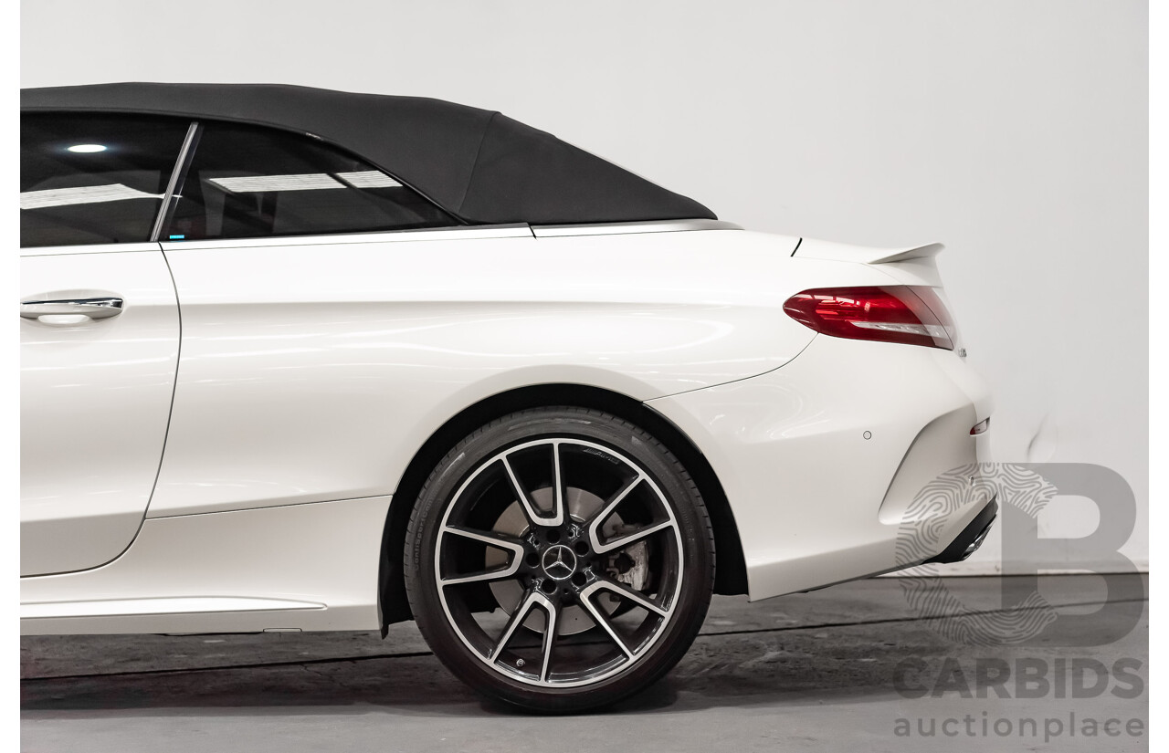 12/2016 Mercedes Benz C43 AMG 4Matic (AWD) 2d Convertible Polar White Twin Turbo V6 3.0L