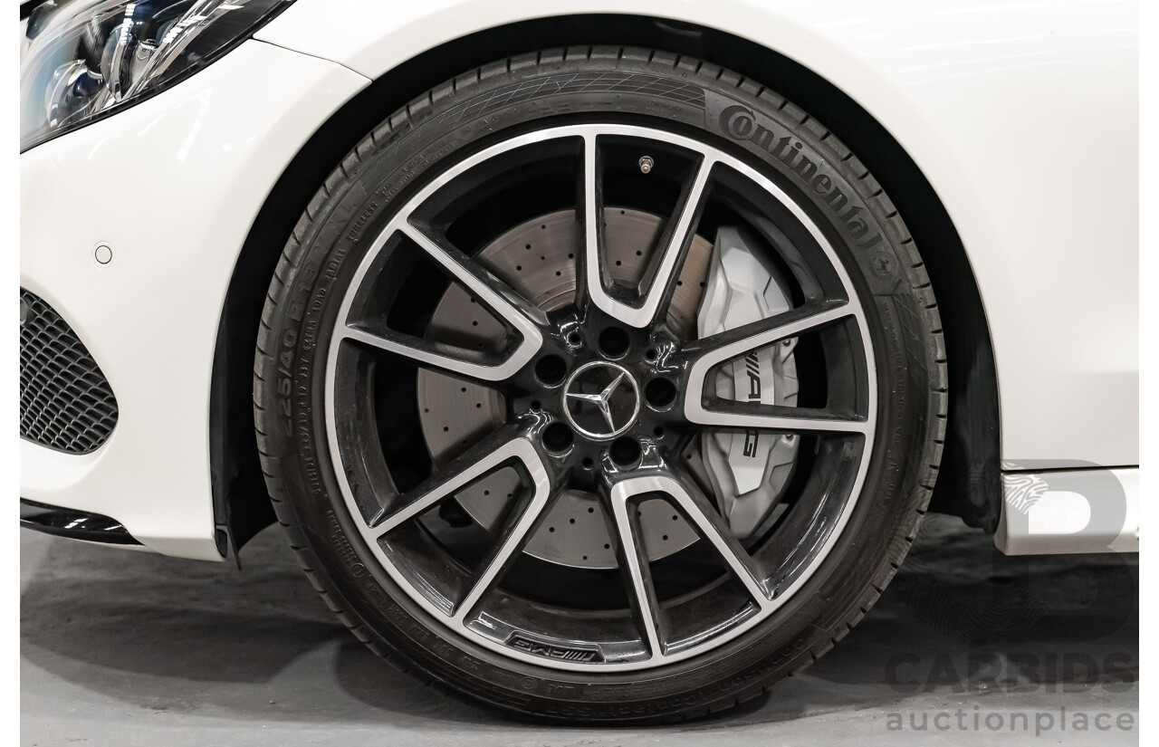 12/2016 Mercedes Benz C43 AMG 4Matic (AWD) 2d Convertible Polar White Twin Turbo V6 3.0L