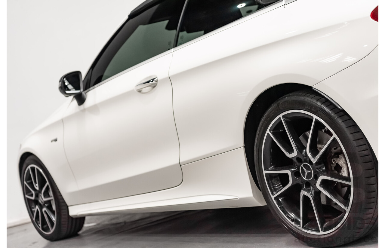 12/2016 Mercedes Benz C43 AMG 4Matic (AWD) 2d Convertible Polar White Twin Turbo V6 3.0L