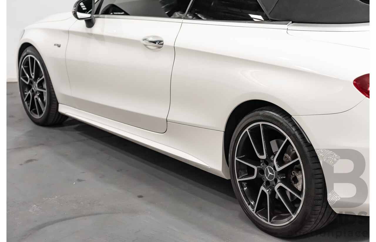 12/2016 Mercedes Benz C43 AMG 4Matic (AWD) 2d Convertible Polar White Twin Turbo V6 3.0L