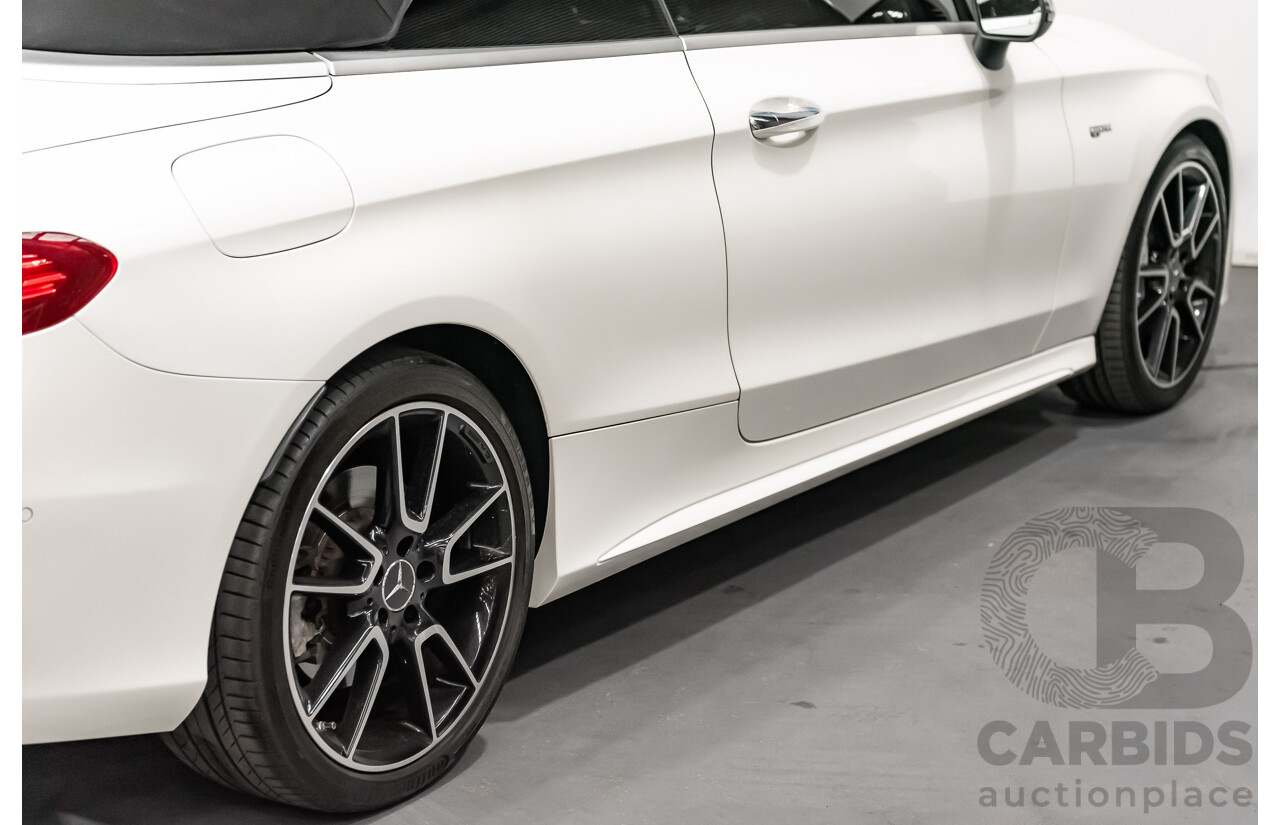 12/2016 Mercedes Benz C43 AMG 4Matic (AWD) 2d Convertible Polar White Twin Turbo V6 3.0L