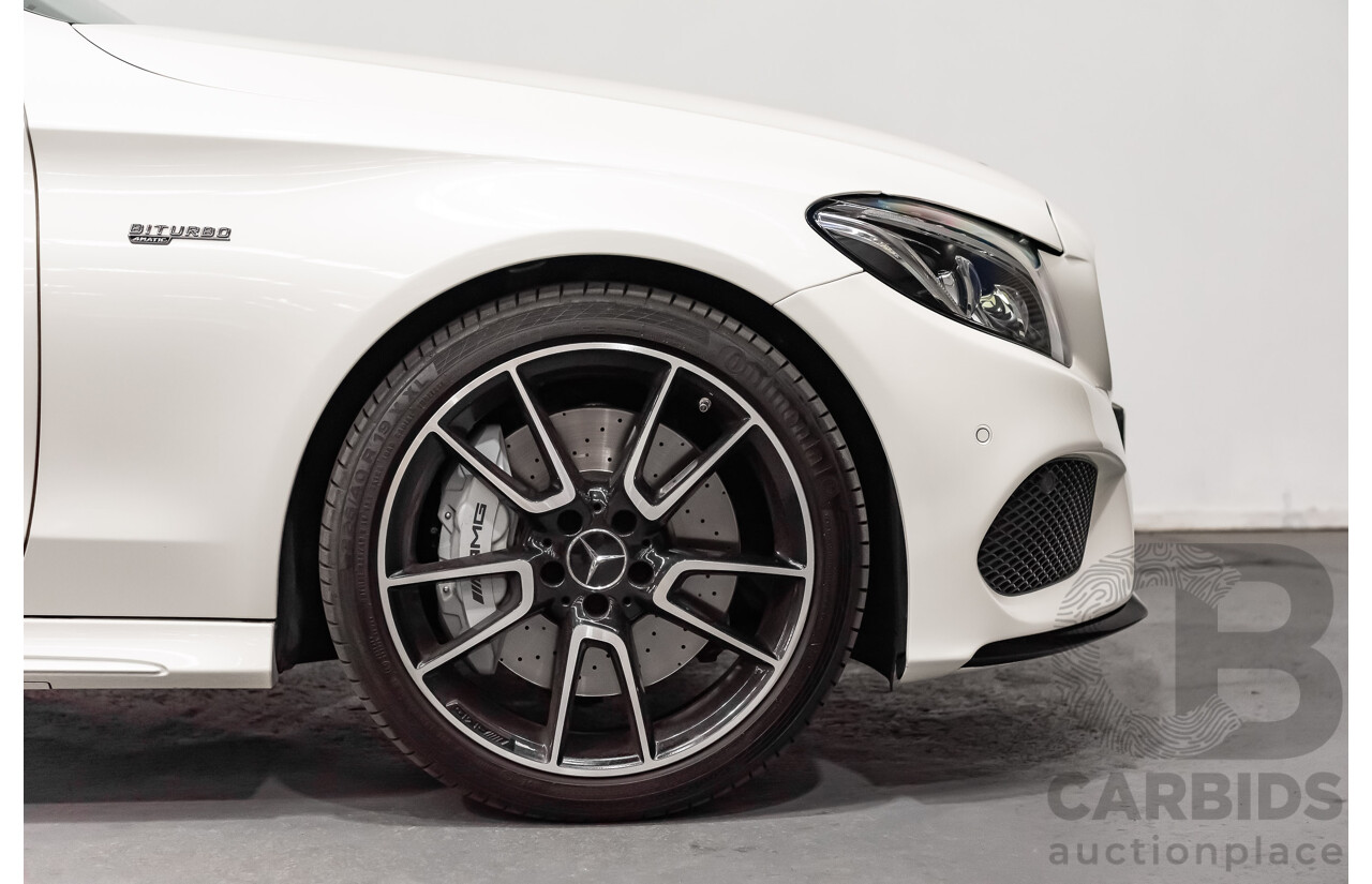 12/2016 Mercedes Benz C43 AMG 4Matic (AWD) 2d Convertible Polar White Twin Turbo V6 3.0L