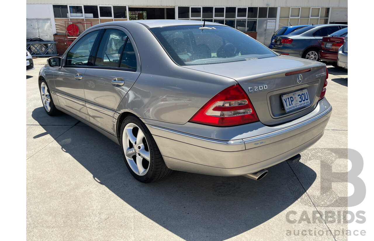 4/2004 Mercedes-Benz C200 Kompressor Elegance W203 4d Sedan Beige 1.8L