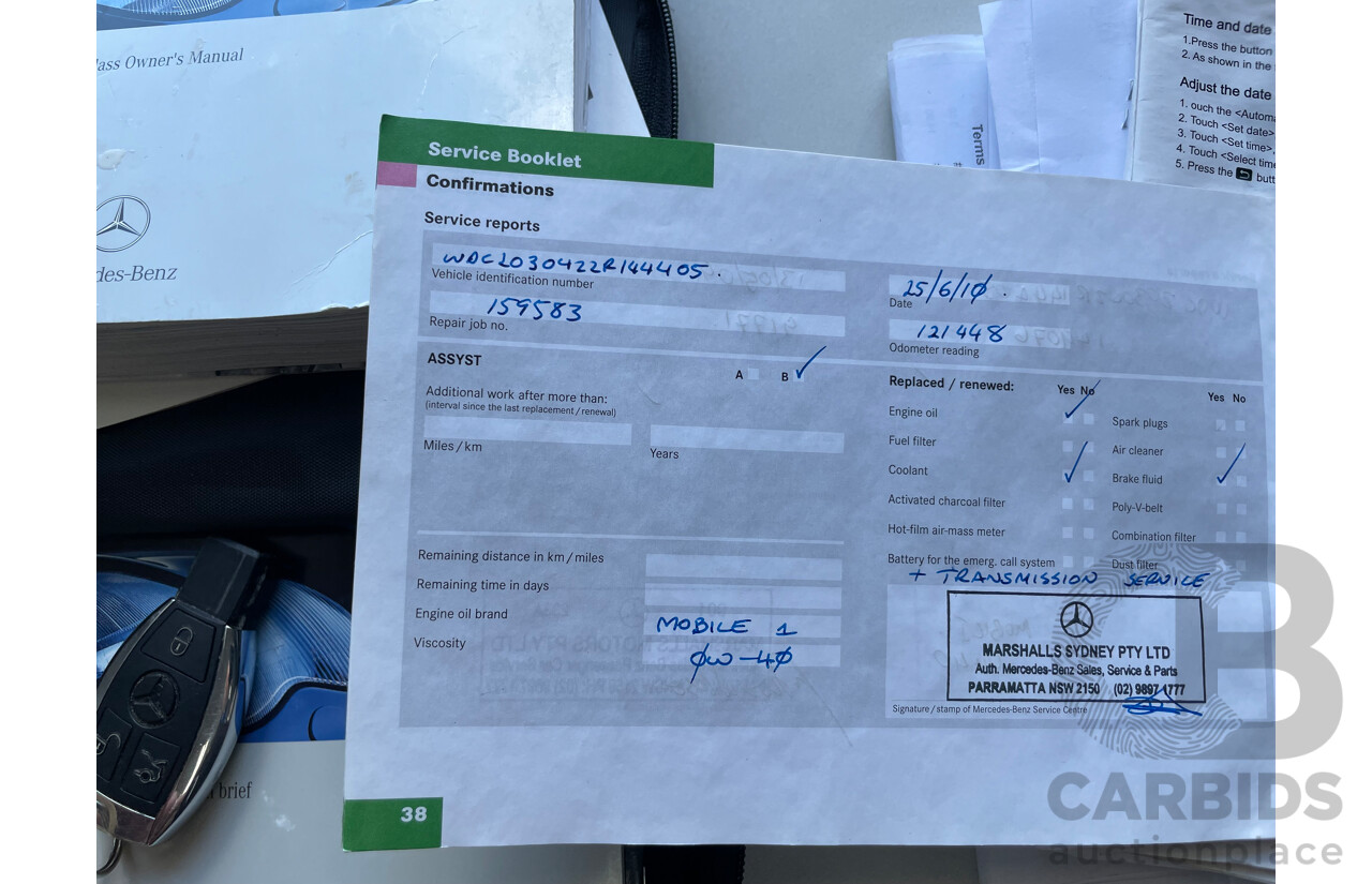 4/2004 Mercedes-Benz C200 Kompressor Elegance W203 4d Sedan Beige 1.8L