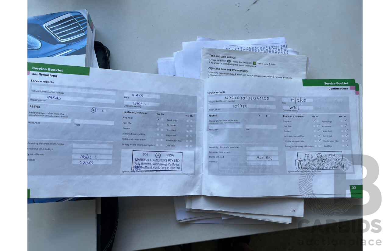 4/2004 Mercedes-Benz C200 Kompressor Elegance W203 4d Sedan Beige 1.8L