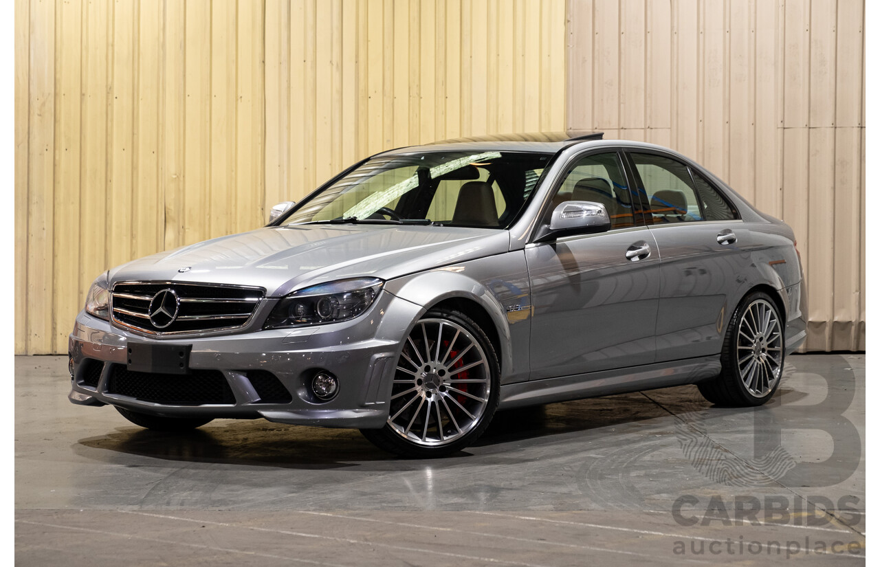 9/2008 Mercedes Benz C63 AMG W204 4d Sedan Palladium Silver Metallic V8 6.3L