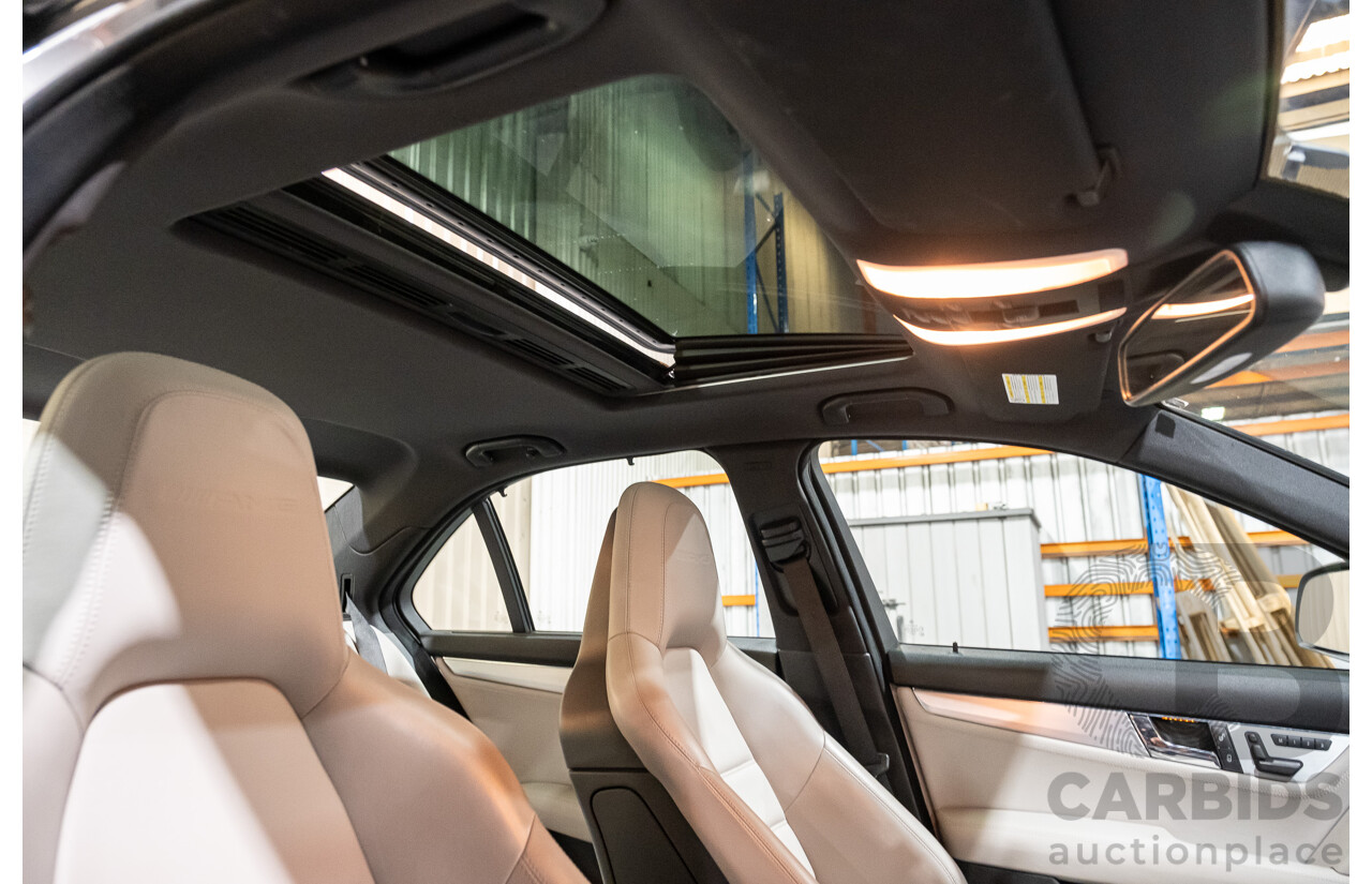 9/2008 Mercedes Benz C63 AMG W204 4d Sedan Palladium Silver Metallic V8 6.3L