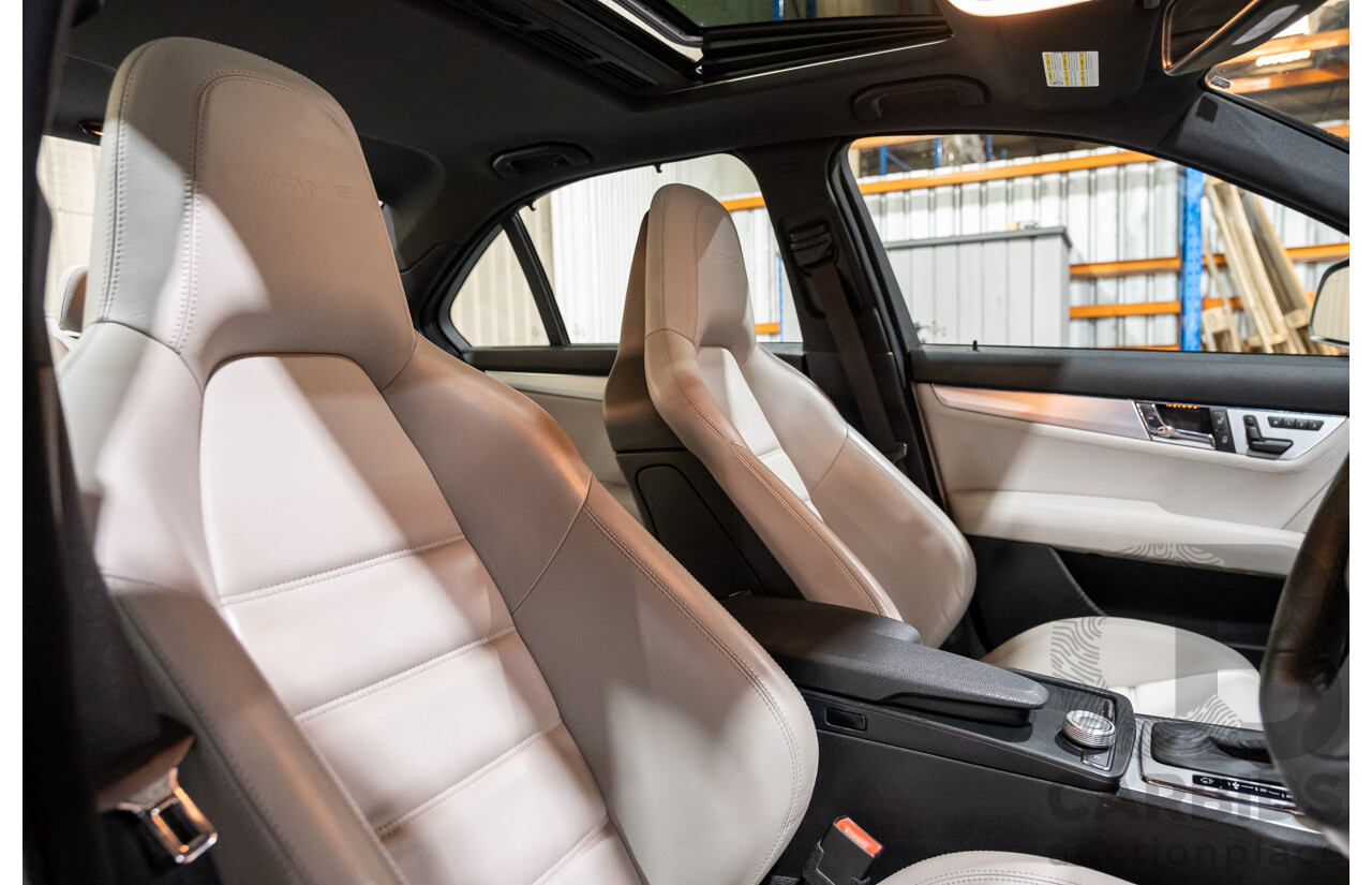 9/2008 Mercedes Benz C63 AMG W204 4d Sedan Palladium Silver Metallic V8 6.3L