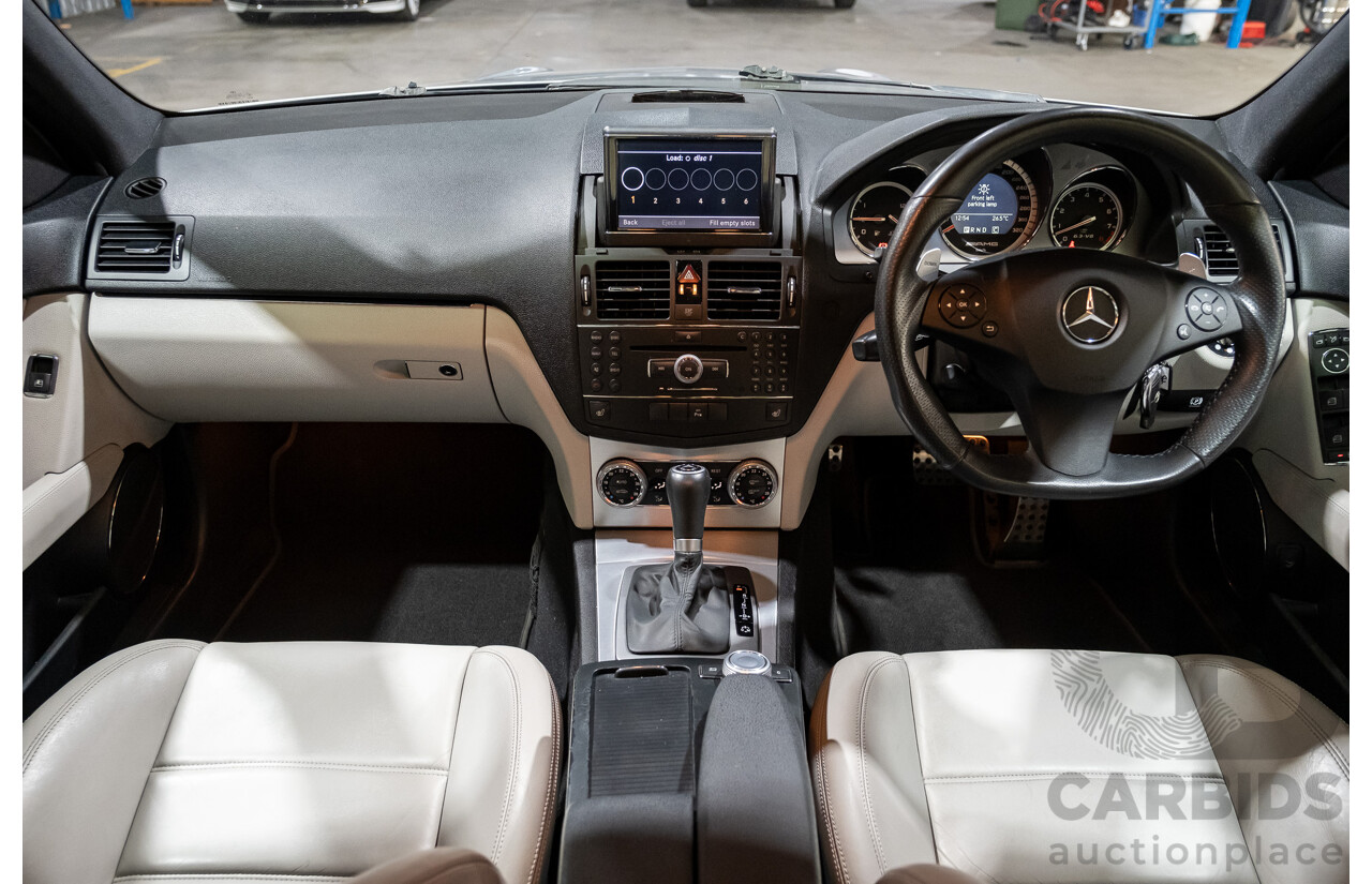 9/2008 Mercedes Benz C63 AMG W204 4d Sedan Palladium Silver Metallic V8 6.3L