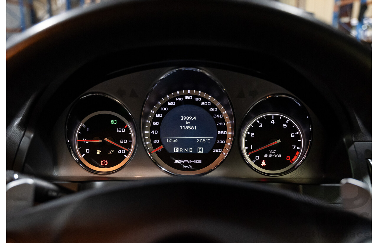 9/2008 Mercedes Benz C63 AMG W204 4d Sedan Palladium Silver Metallic V8 6.3L