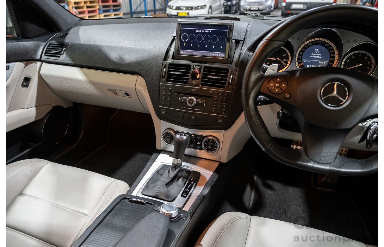 9/2008 Mercedes Benz C63 AMG W204 4d Sedan Palladium Silver Metallic V8 6.3L