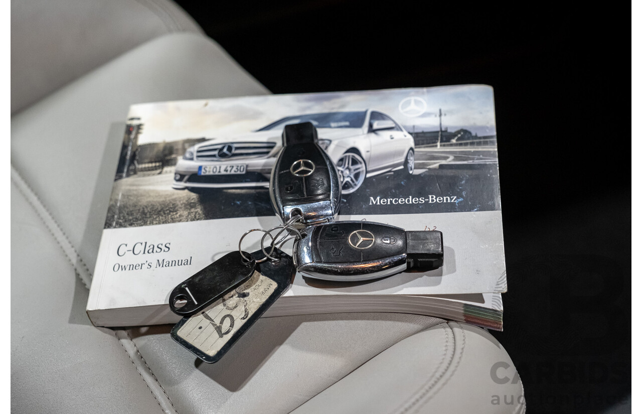 9/2008 Mercedes Benz C63 AMG W204 4d Sedan Palladium Silver Metallic V8 6.3L