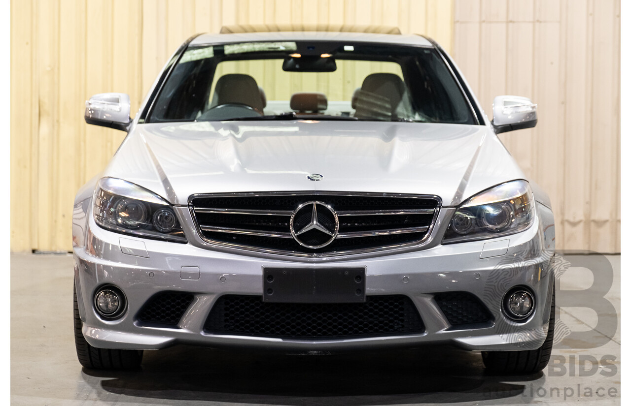 9/2008 Mercedes Benz C63 AMG W204 4d Sedan Palladium Silver Metallic V8 6.3L