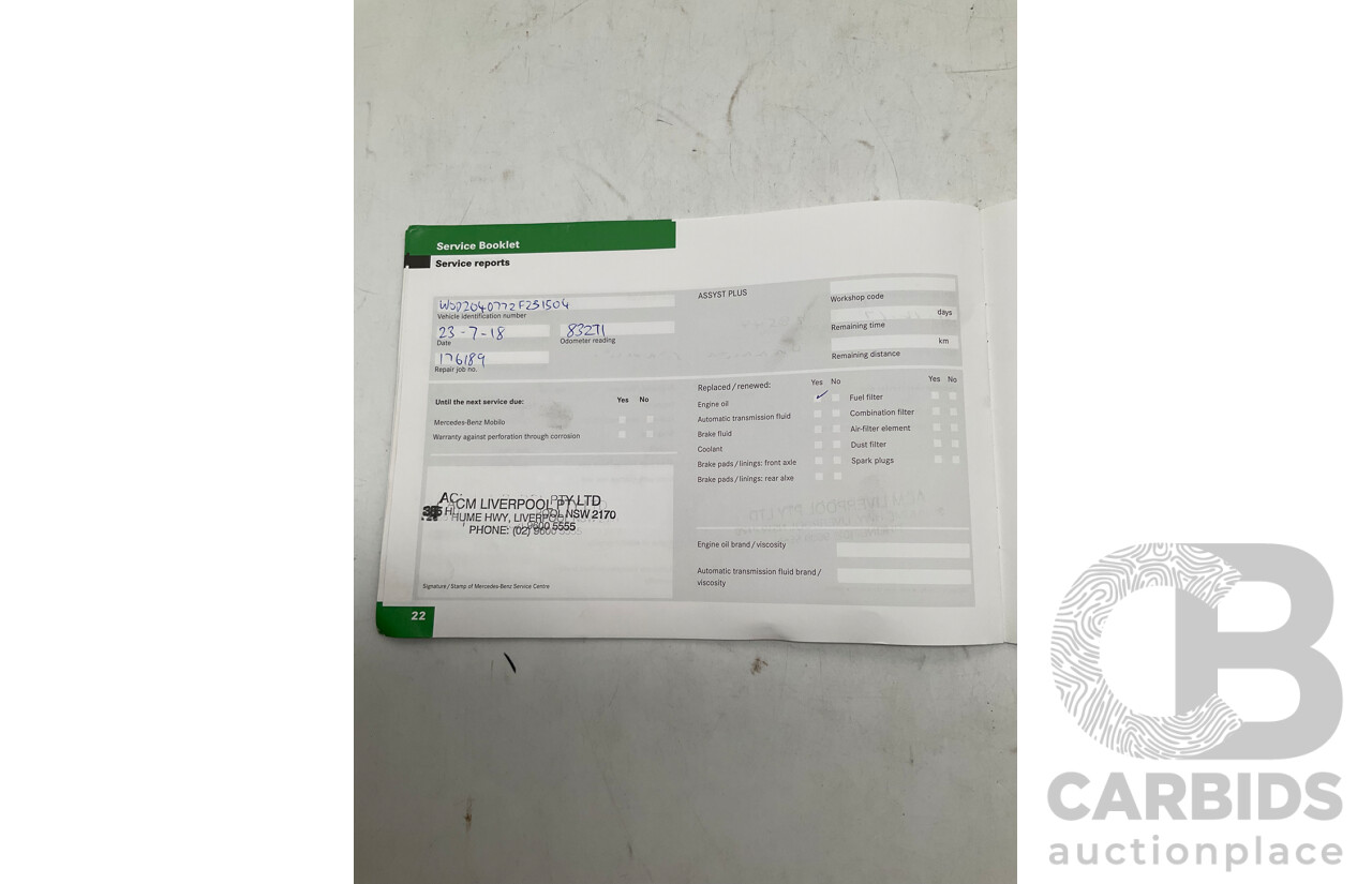 9/2008 Mercedes Benz C63 AMG W204 4d Sedan Palladium Silver Metallic V8 6.3L