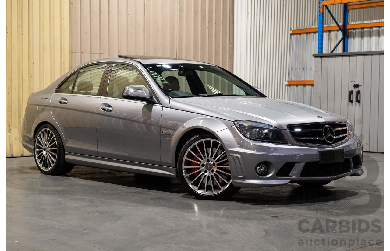9/2008 Mercedes Benz C63 AMG W204 4d Sedan Palladium Silver Metallic V8 6.3L