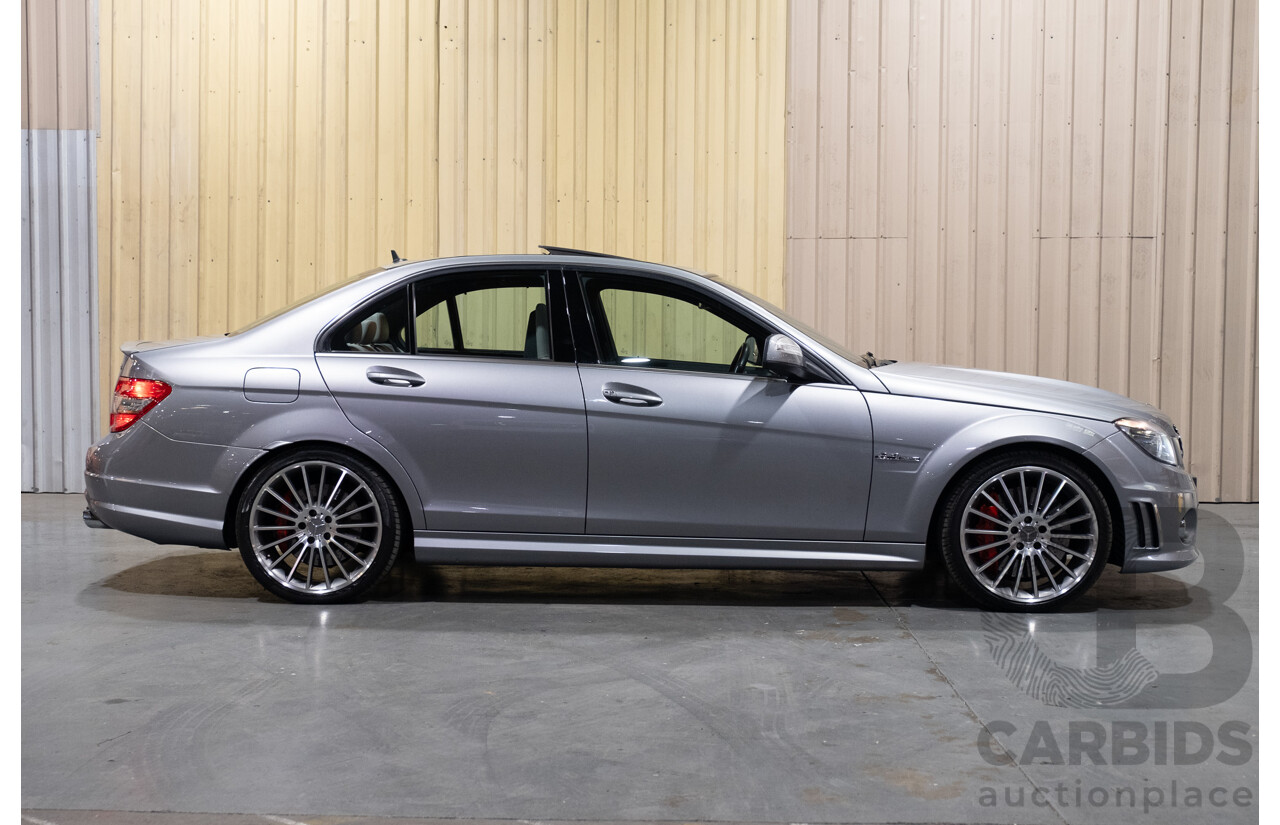 9/2008 Mercedes Benz C63 AMG W204 4d Sedan Palladium Silver Metallic V8 6.3L