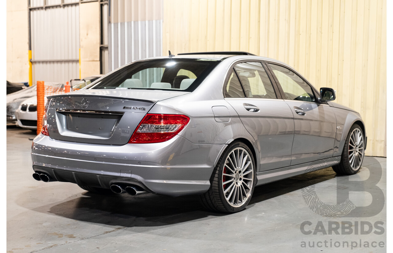 9/2008 Mercedes Benz C63 AMG W204 4d Sedan Palladium Silver Metallic V8 6.3L