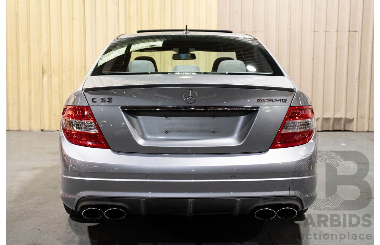 9/2008 Mercedes Benz C63 AMG W204 4d Sedan Palladium Silver Metallic V8 6.3L