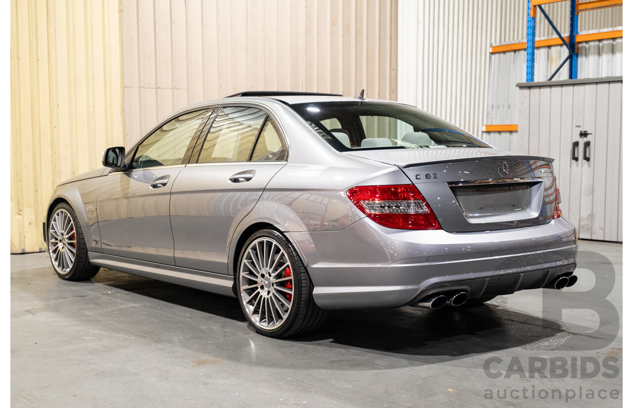 9/2008 Mercedes Benz C63 AMG W204 4d Sedan Palladium Silver Metallic V8 6.3L
