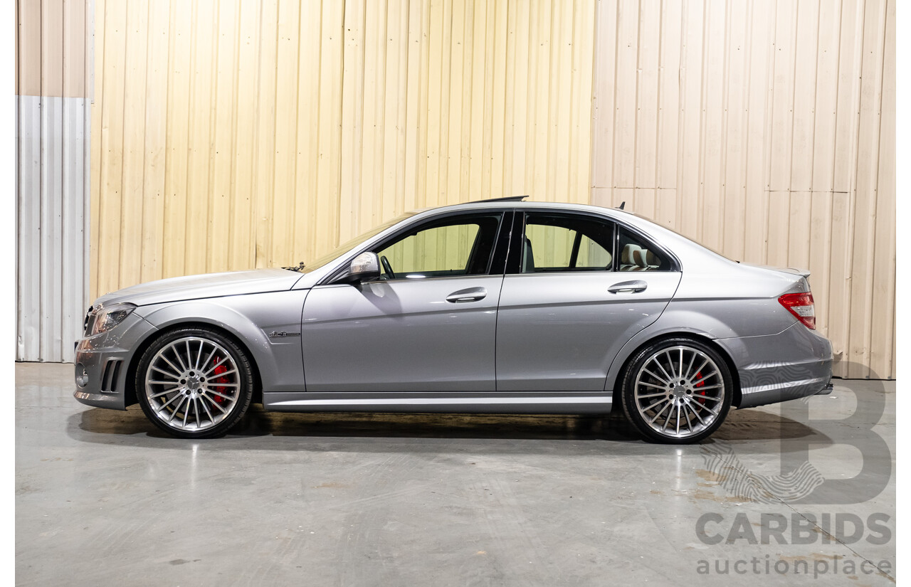 9/2008 Mercedes Benz C63 AMG W204 4d Sedan Palladium Silver Metallic V8 6.3L