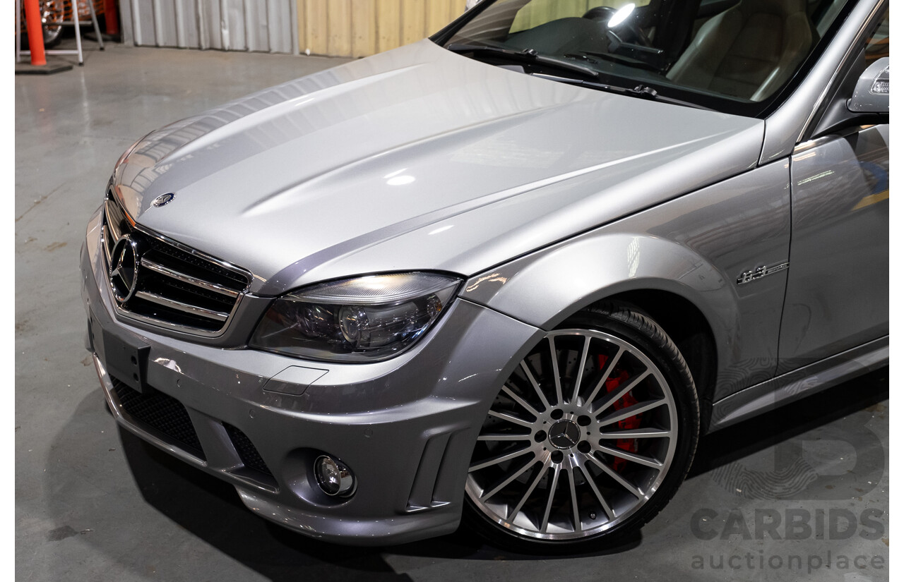 9/2008 Mercedes Benz C63 AMG W204 4d Sedan Palladium Silver Metallic V8 6.3L