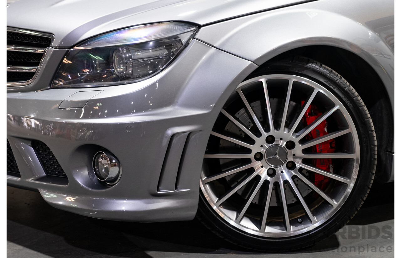 9/2008 Mercedes Benz C63 AMG W204 4d Sedan Palladium Silver Metallic V8 6.3L