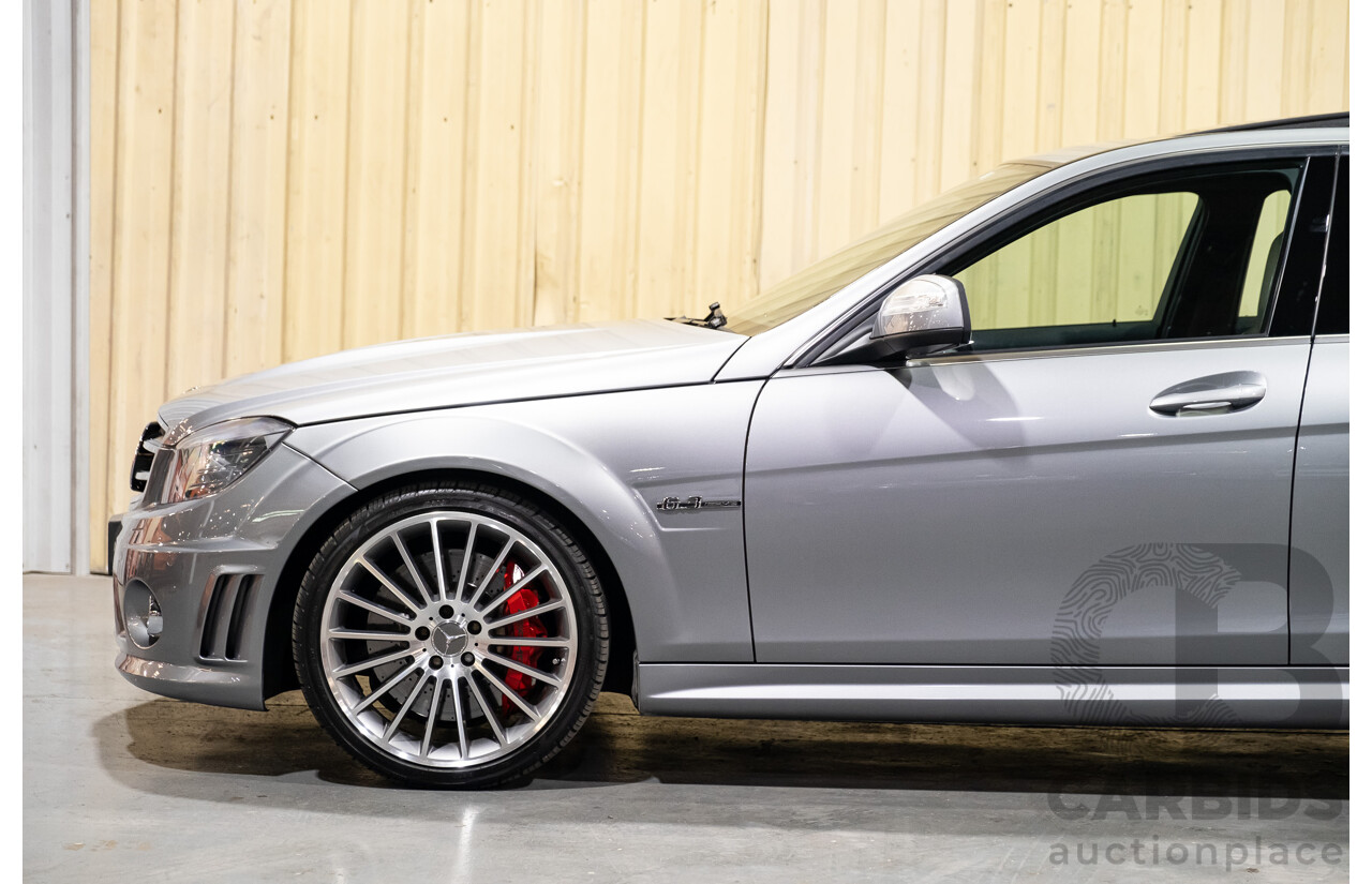 9/2008 Mercedes Benz C63 AMG W204 4d Sedan Palladium Silver Metallic V8 6.3L