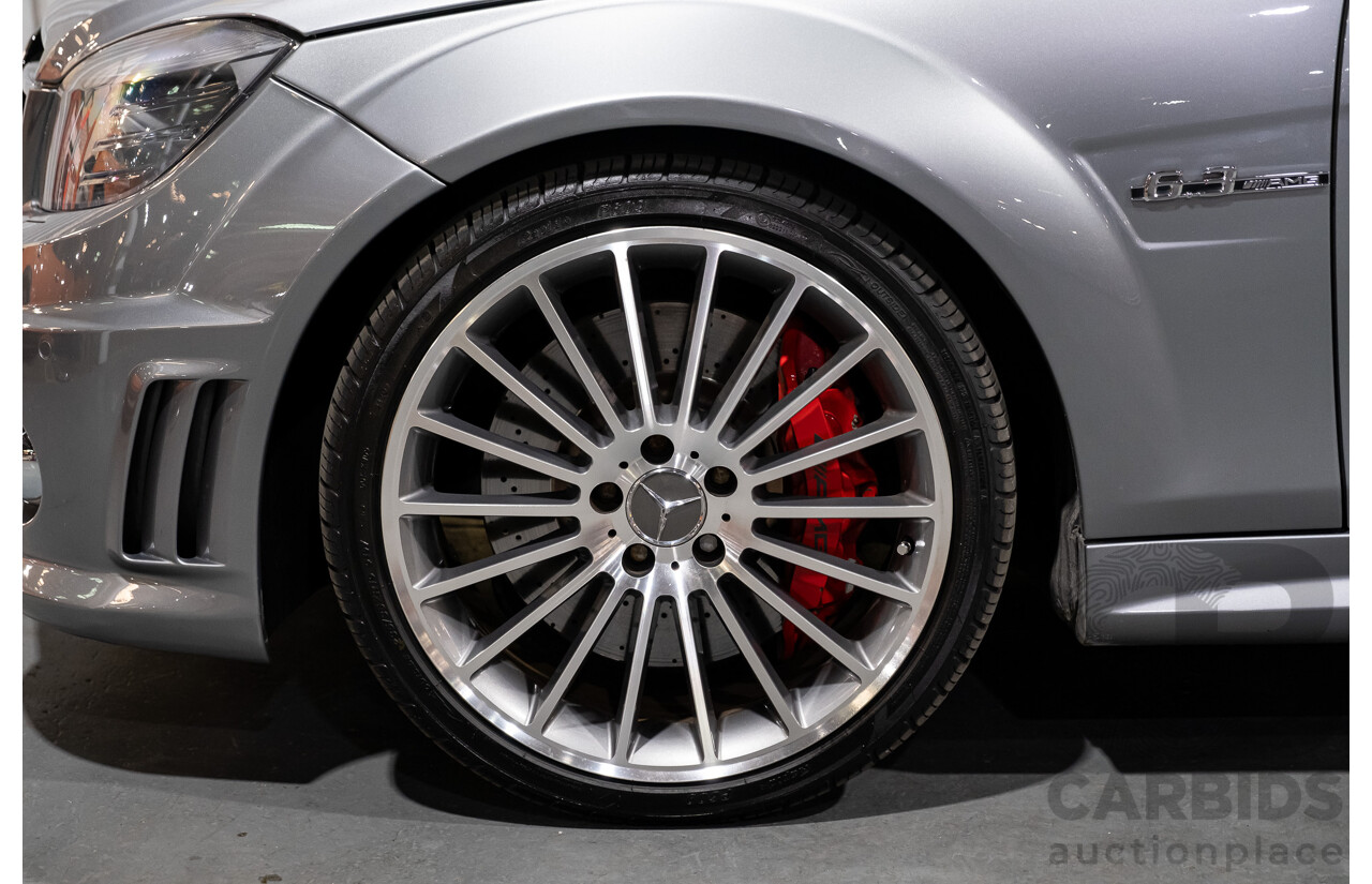 9/2008 Mercedes Benz C63 AMG W204 4d Sedan Palladium Silver Metallic V8 6.3L