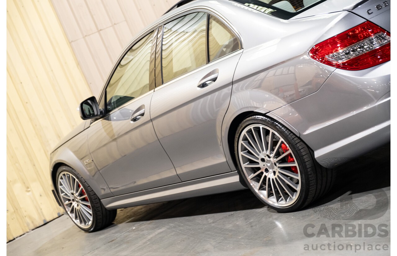 9/2008 Mercedes Benz C63 AMG W204 4d Sedan Palladium Silver Metallic V8 6.3L