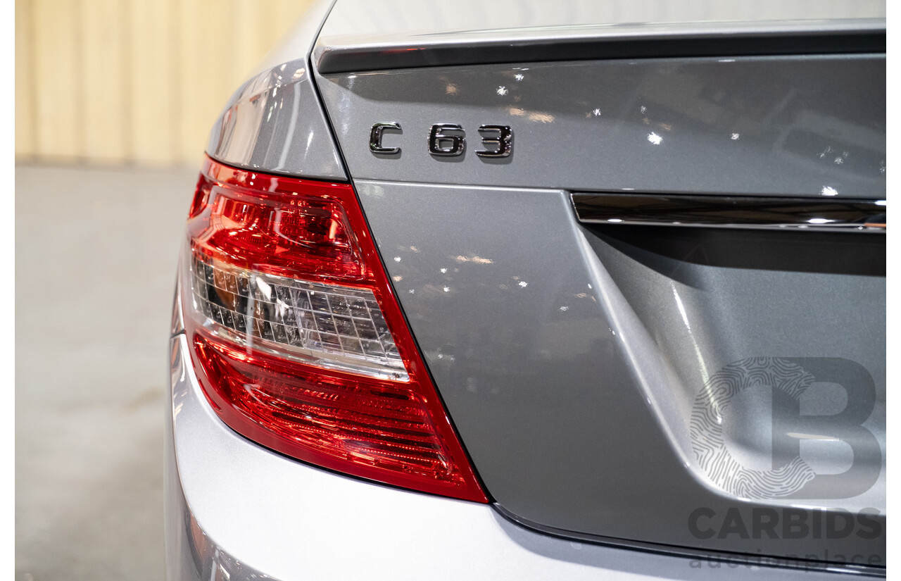 9/2008 Mercedes Benz C63 AMG W204 4d Sedan Palladium Silver Metallic V8 6.3L