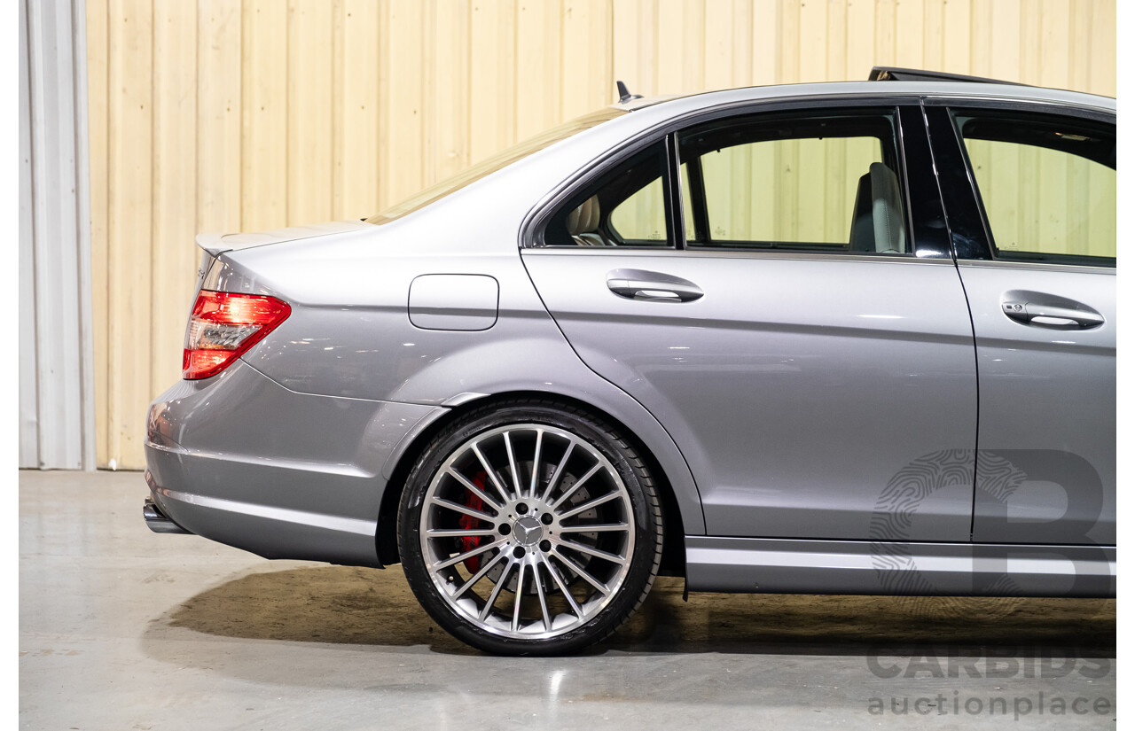 9/2008 Mercedes Benz C63 AMG W204 4d Sedan Palladium Silver Metallic V8 6.3L