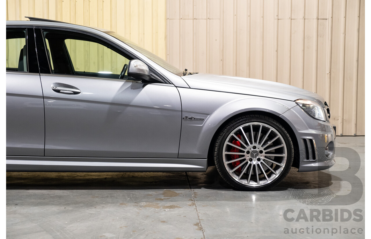 9/2008 Mercedes Benz C63 AMG W204 4d Sedan Palladium Silver Metallic V8 6.3L