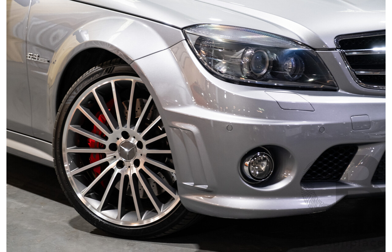9/2008 Mercedes Benz C63 AMG W204 4d Sedan Palladium Silver Metallic V8 6.3L