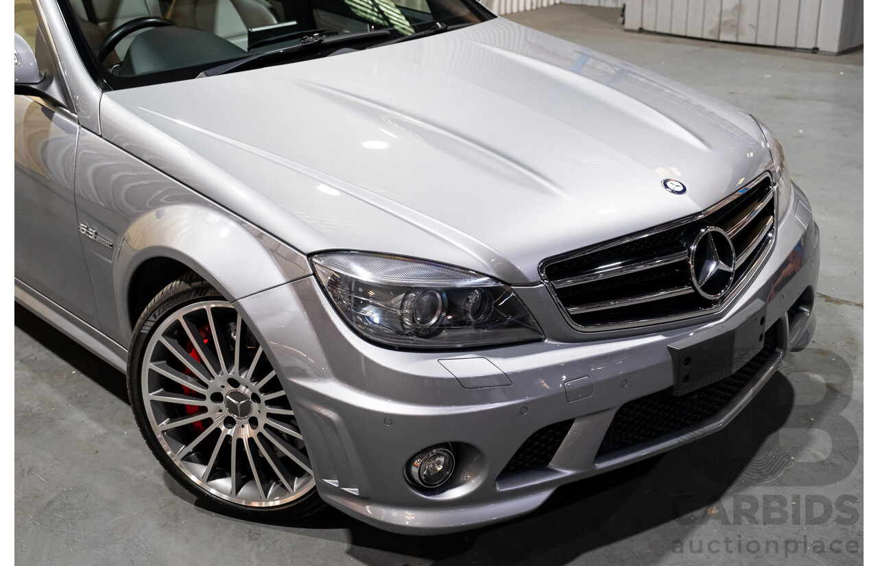 9/2008 Mercedes Benz C63 AMG W204 4d Sedan Palladium Silver Metallic V8 6.3L