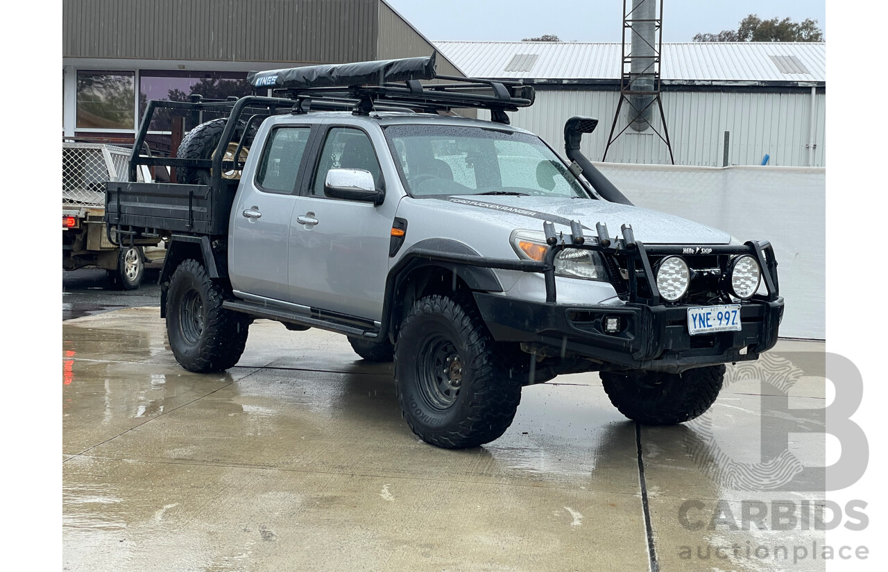 4/2010 Ford Ranger XLT (4x4) PK Dual Cab Utility Silver 3.0L