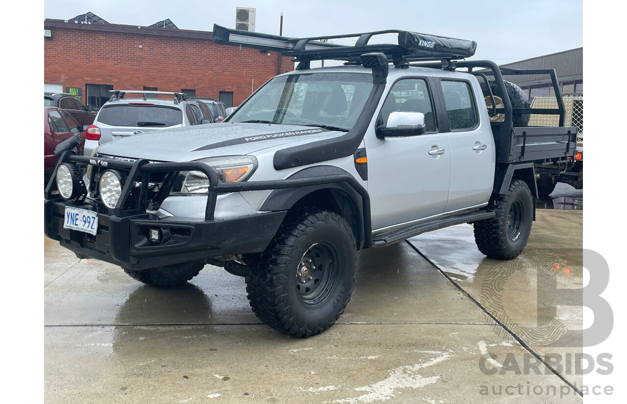 4/2010 Ford Ranger XLT (4x4) PK Dual Cab Utility Silver 3.0L