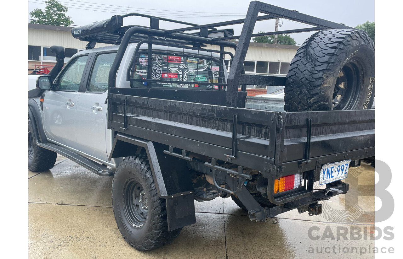 4/2010 Ford Ranger XLT (4x4) PK Dual Cab Utility Silver 3.0L