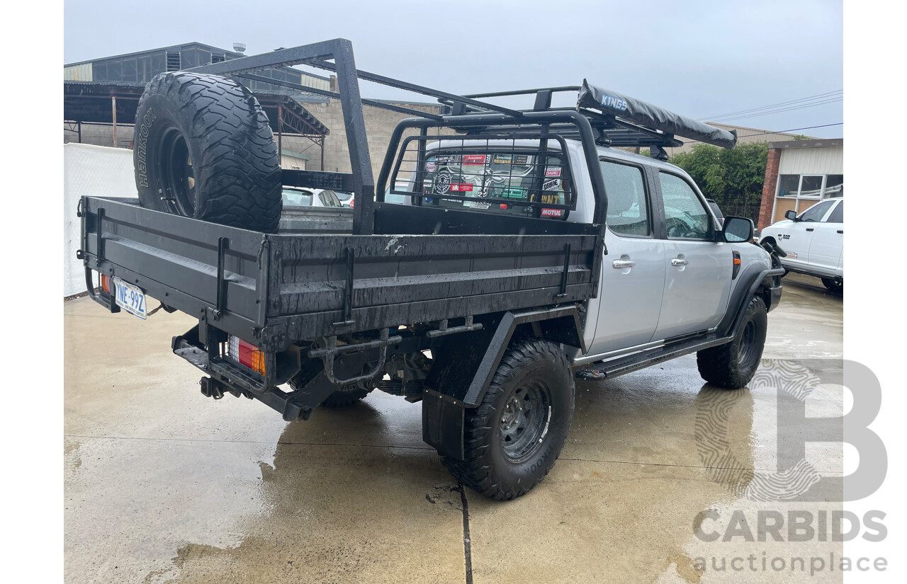 4/2010 Ford Ranger XLT (4x4) PK Dual Cab Utility Silver 3.0L