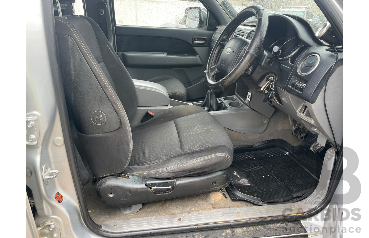 4/2010 Ford Ranger XLT (4x4) PK Dual Cab Utility Silver 3.0L