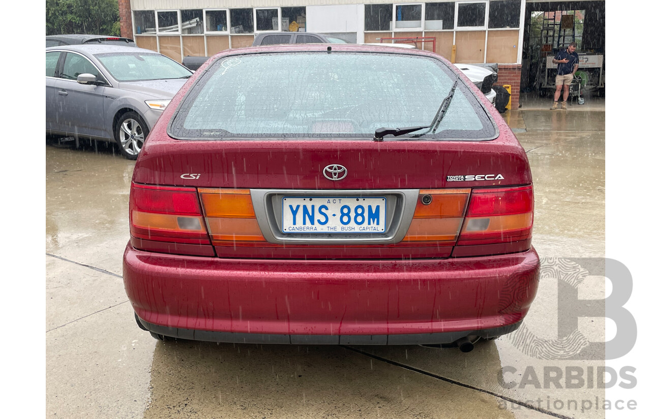 10/1996 Toyota Corolla CSi SECA AE101R 5d Liftback Maroon 1.6L