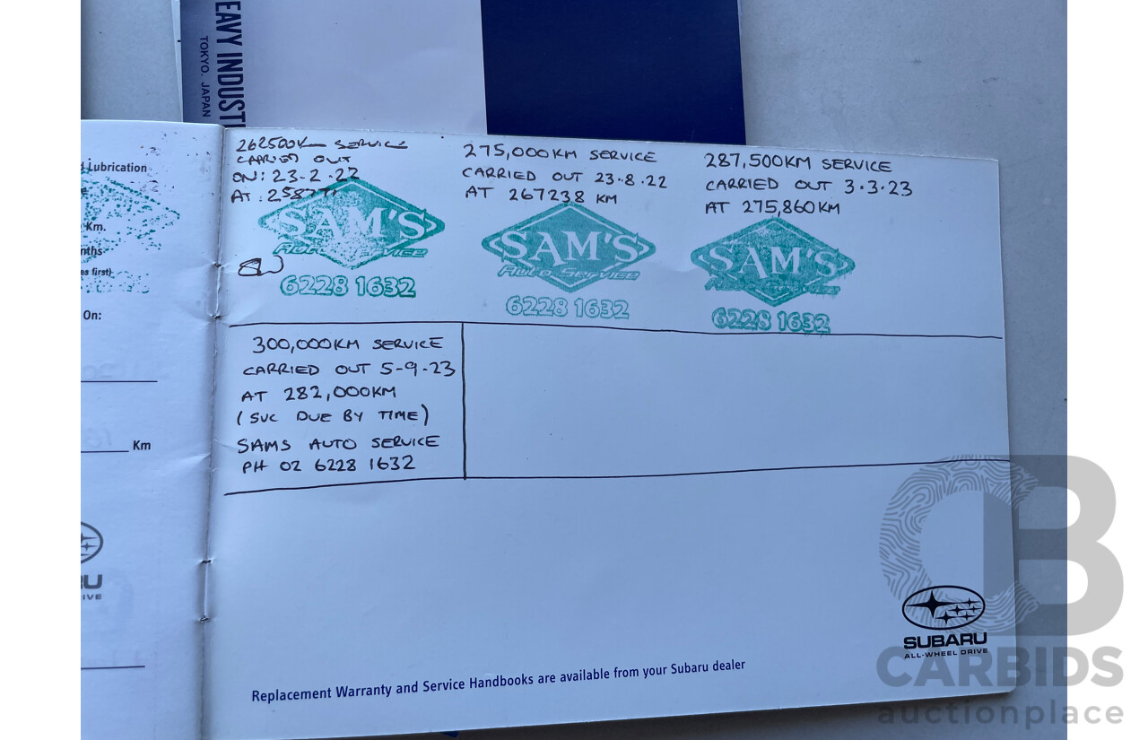 1/2005 Subaru Forester XT Luxury MY05 4d Wagon White 2.5L