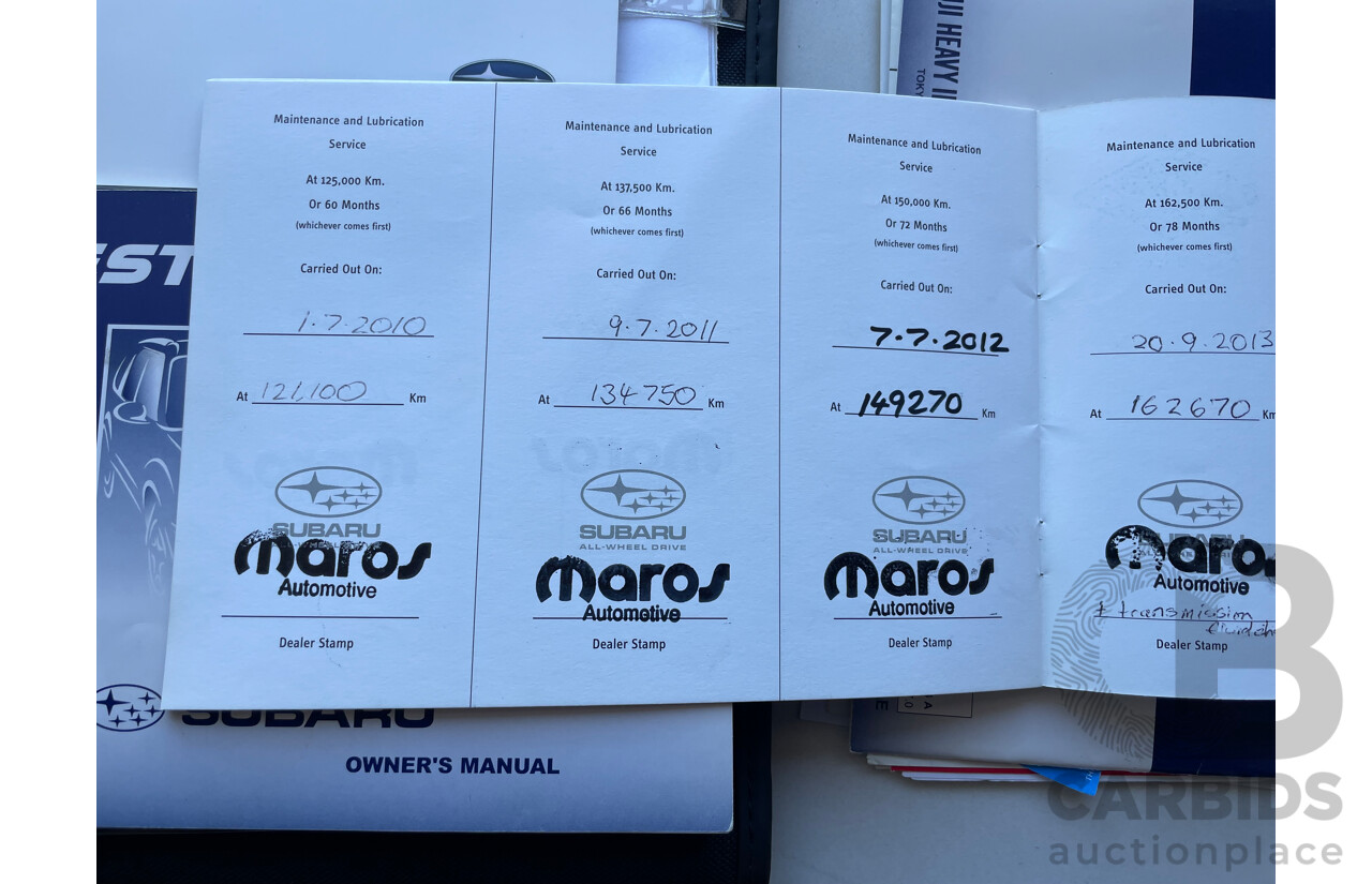 1/2005 Subaru Forester XT Luxury MY05 4d Wagon White 2.5L