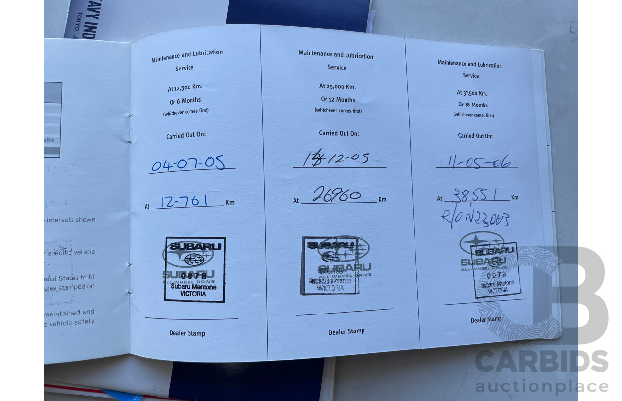 1/2005 Subaru Forester XT Luxury MY05 4d Wagon White 2.5L