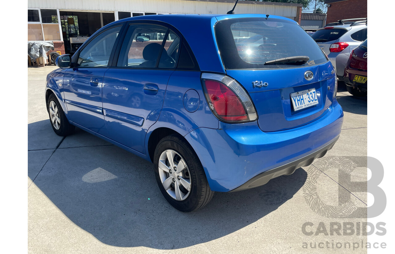 8/2010 Kia RIO Si JB MY10 5d Hatchback Blue 1.6L