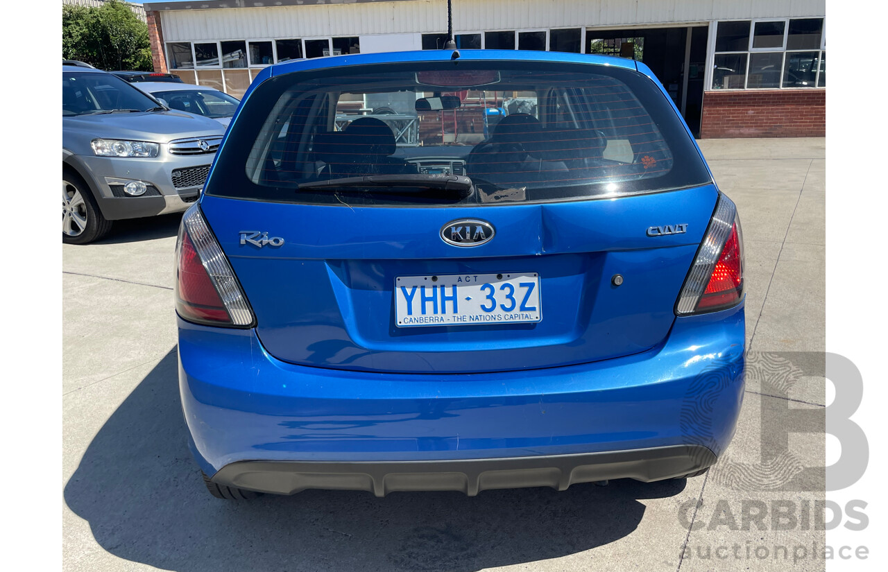 8/2010 Kia RIO Si JB MY10 5d Hatchback Blue 1.6L