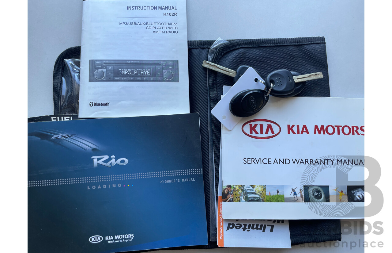 8/2010 Kia RIO Si JB MY10 5d Hatchback Blue 1.6L