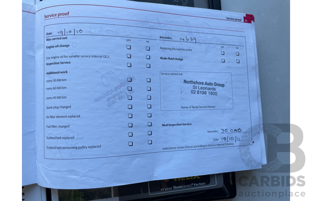 10/2008 Skoda Octavia Elegance 1Z 4d Wagon Grey 2.0L