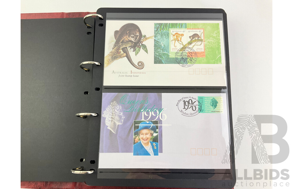 Australia Post First Day Cover Album 16th January 1996 to 3rd November 1997